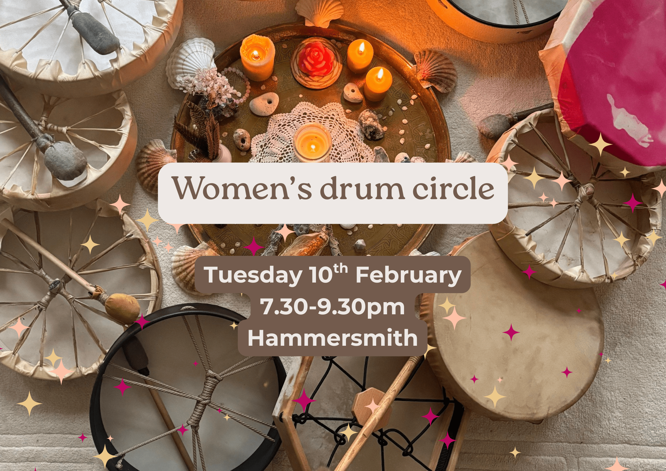 Women’s drum circle in West London – “Trust”