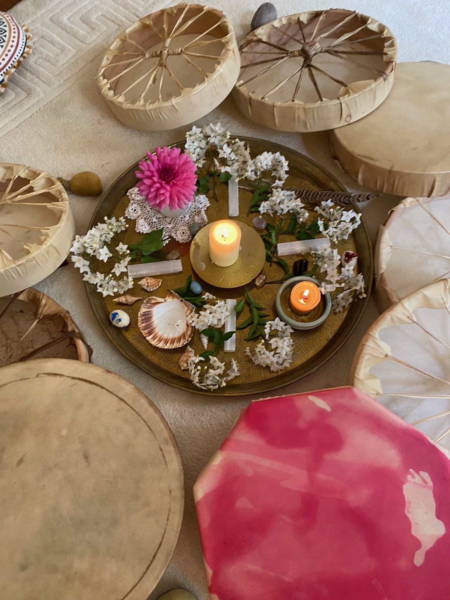 Amelie Thevenet drumming circle